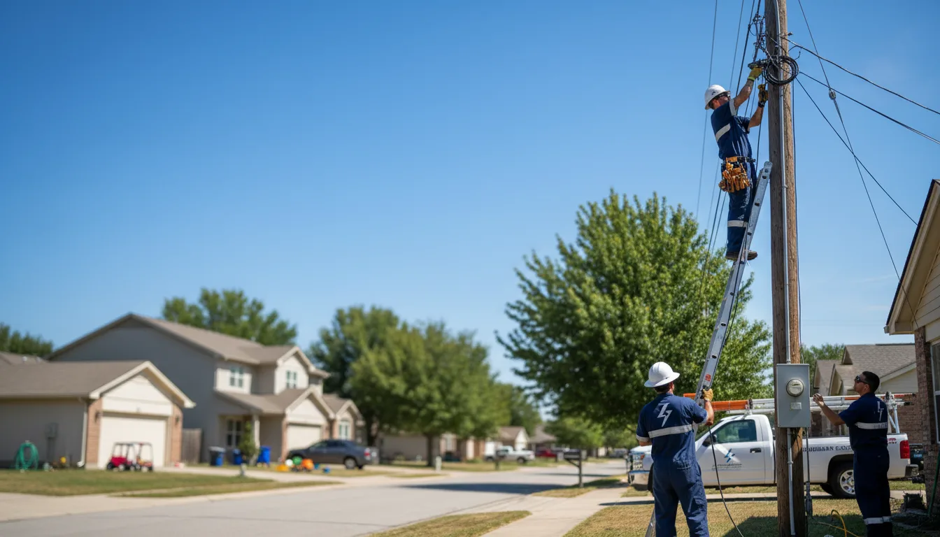Residential electrician providing installation services in Baileyville, IL
